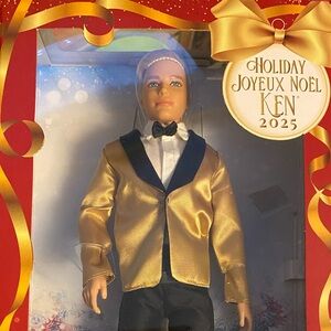 Barbie Holiday Ken in Gold Jacket